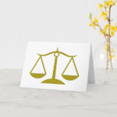 Gerechtigkeitsskala - Gold Karte (Gelbe Blume)