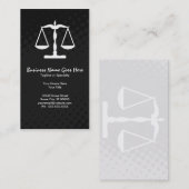 Gerechtigkeitsskala Visitenkarte (Vorne/Hinten)