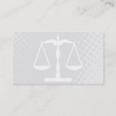 Gerechtigkeitsskala Visitenkarte (Rückseite)