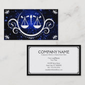 Gerechtigkeitsskalakultiviertheiten Visitenkarte (Vorne/Hinten)