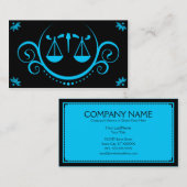 Gerechtigkeitsskalakultiviertheiten Visitenkarte (Vorne/Hinten)