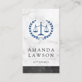 Gerechtigkeitsskales Marmorgesetz Slate Trim Terminkarte (Vorderseite)