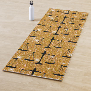 Gerechtigkeitssymbol Ausgegenehme Waage Golden Gli Yogamatte