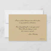 GerechtigkeitWreath personalisiertes Dankeskarte (Rückseite)