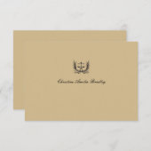 GerechtigkeitWreath personalisiertes Dankeskarte (Vorne/Hinten)