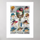 GERECYCELT ART: 1920 FASHION KATALOGSEITE POSTER (Vorne)