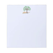 Gerecycelt Baum und Blume Notizblock (Vorderseite)