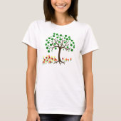 Gerecycelt Baum und Blume T-Shirt (Vorderseite)