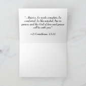 Gerecycelt Blume Karte (Innenseite)