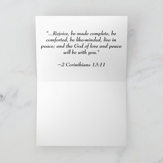 Gerecycelt Blume Karte (Innenseite)