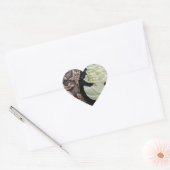 Gerecycelt Cameo Herz-Aufkleber (Umschlag)