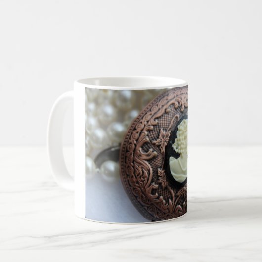 Gerecycelt Cameo Kaffeetasse (Vorderseite Links)