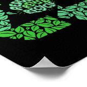 Gerecycelt Earth Day-Logo Vintag Recycelnd Geschen Poster (Ecke)