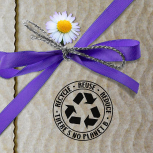 Gerecycelt, es gibt keinen Planeten B, Gummistempel