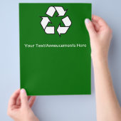Gerecycelt Flyer (Hand)