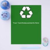 Gerecycelt Flyer (Einzeln)