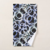 gerecycelt Indigo shibori: Badhandtuch Set (Handtuch)