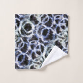 gerecycelt Indigo shibori: Badhandtuch Set (Waschlappen)