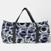 gerecycelt Indigo shibori: Duffle Bag (Vorderseite)