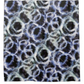 gerecycelt Indigo shibori: Duschvorhang (Vorderseite)