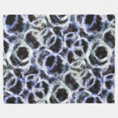 gerecycelt Indigo shibori: Fleecedecke (Vorderseite (Horizontal))