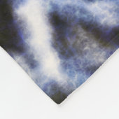 gerecycelt Indigo shibori: Fleecedecke (Ecke)