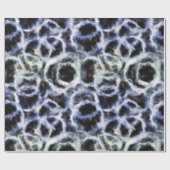 gerecycelt Indigo shibori: Geschenkpapier (Flach)
