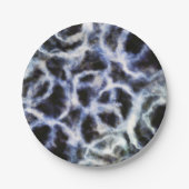 gerecycelt Indigo shibori: Pappteller (Vorderseite)