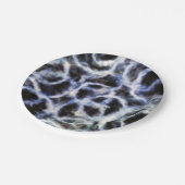 gerecycelt Indigo shibori: Pappteller (Schrägansicht)