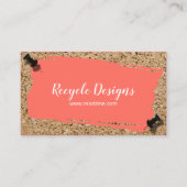Gerecycelt Korallenschrott auf Kork Generic Visitenkarte (Vorderseite)