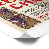 GERECYCELT KUNST: CHAMPAGNE-WERBUNG C.1915 POSTER (Ecke)