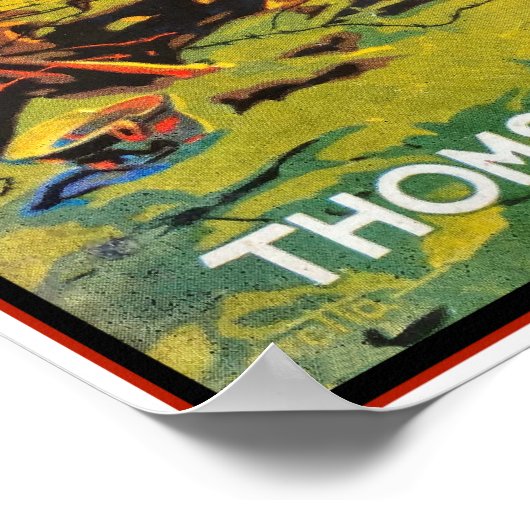 GERECYCELT KUNST: KINDERBUCHDEVER DER 30er Jahre Poster (Ecke)