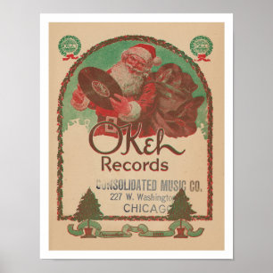 GERECYCELT KUNST: OKEH-PLATTEN der 1920er Jahre PA Poster