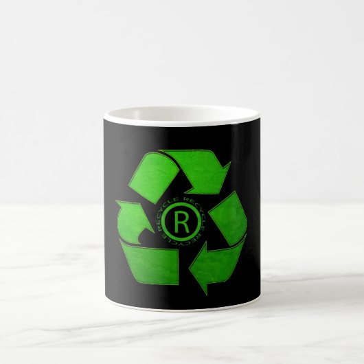 Gerecycelt Logo von Shirley Taylor Kaffeetasse (Mittel)