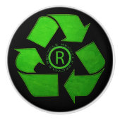 Gerecycelt Logo von Shirley Taylor Keramikknauf (Vorderseite)
