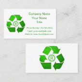 Gerecycelt Logo von Shirley Taylor Visitenkarte (Vorne/Hinten)