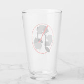 Gerecycelt Musik überspielt Glas (Rückseite)