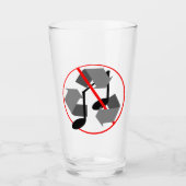 Gerecycelt Musik überspielt Glas (Vorderseite)