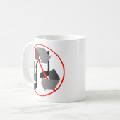 Gerecycelt Musik überspielt Kaffeetasse (Vorderseite Links)