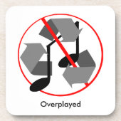 Gerecycelt Musik überspielt Untersetzer (Vorderseite)