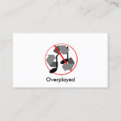 Gerecycelt Musik überspielt Visitenkarte (Vorderseite)