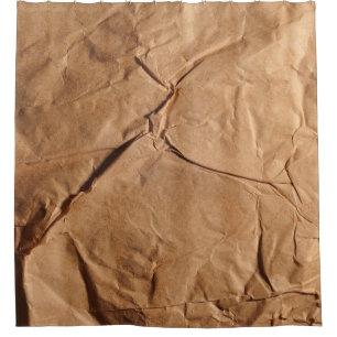 Gerecycelt Packpapier. Textur. Duschvorhang