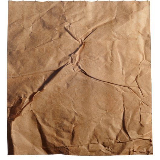 Gerecycelt Packpapier. Textur. Duschvorhang (Vorderseite)