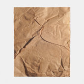 Gerecycelt Packpapier. Textur. Fleecedecke (Vorderseite)