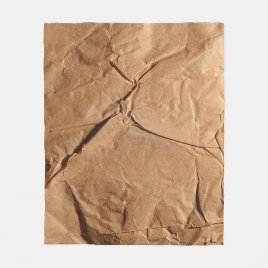 Gerecycelt Packpapier. Textur. Fleecedecke (Vorderseite)