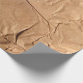Gerecycelt Packpapier. Textur. Geschenkpapier (Ecke)