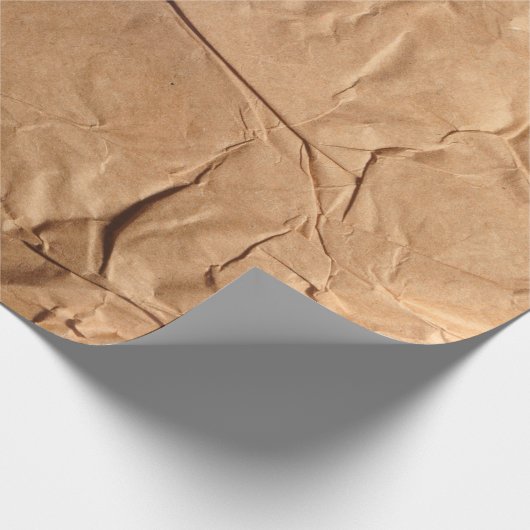 Gerecycelt Packpapier. Textur. Geschenkpapier (Ecke)