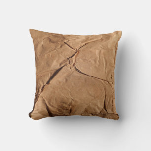 Gerecycelt Packpapier. Textur. Kissen