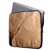 Gerecycelt Packpapier. Textur. Laptopschutzhülle (Vorderseite Links)