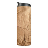 Gerecycelt Packpapier. Textur. Thermosbecher (Nach rechts gedreht)